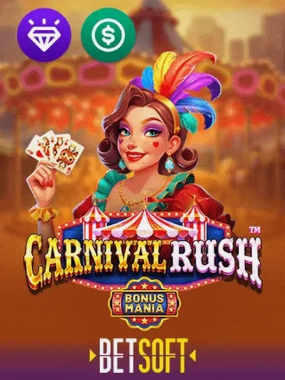 Carnival Rush by Betsoft, game artwork